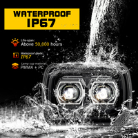 Phares LED DOT 90W 5X7 pouces, phare à faisceau scellé 7X6 avec faisceau haut et bas H6054 6054 pour Jeep YJ Cherokee XJ H5054