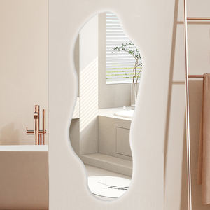 Fullkenlight Óculos De Segurança Led Espelhos Backlit Do Banheiro Veludo Ondulado Smart Led Espelho Do Banheiro com Tela De Toque - Product Image 4