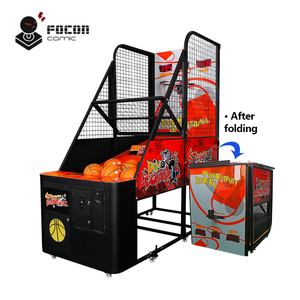 Trẻ em gấp dành cho người lớn bóng rổ chụp máy Đồng tiền hoạt động video bóng rổ trò chơi máy làm bằng nhựa kim loại bền - Product Image 2