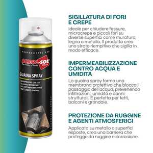 แอมโบร-ซอล กัวนา สเปรย์กันน้ำรั่วซึม สำหรับมืออาชีพ 400 มล. - Product Image 3