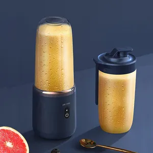 2023 New Portable Juicer Blender Freshly Squeezed Juice Mixer Rechargeable Portable Blender 6 Blades Mini Juicer