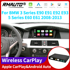 ระบบ RMAUTO Wireless Apple CarPlay CIC สำหรับรถยนต์ BMW ซีรีส์ 3 รุ่น E90 E91 E92 E93 และซีรีส์ 5 รุ่น E60 E61 ปี 2008-2013 รองรับ Android Auto และ Mirror Link - Product Image 1