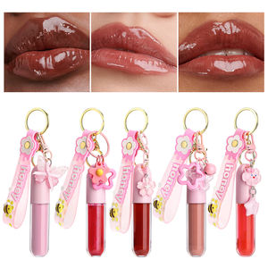 גלוס שפתיים מקצועי של FATAZEN, 5 סגנונות זמינים, גלוס שפתיים חמוד בצורת גליל, עמיד במים, לא נדבק לכוס, מחליק שפתיים עם מחזיק מפתחות. - Product Image 1