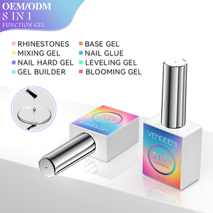 Vendeeni Tpo Hame Miễn Phí Tùy Chỉnh Logo 15Ml 8in1 Đa Chức Năng Gel Nhãn Hiệu Riêng Nhựa Tự Nhiên Ngâm Tắt Với Chai Chọn - Product Image 3