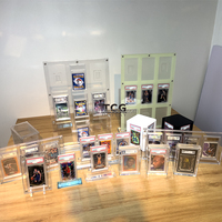Base d'affichage lumineuse LED TCG pour cartes gradées, support en acrylique éclairé pour collection de cartes de sport, Pokémon, baseball