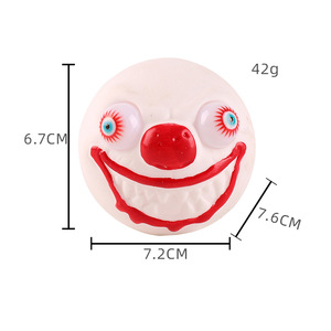 Cadeaux d'Halloween très demandés : Porte-clés Squishy Zombie à yeux qui sortent, jouet doux et étrange à presser - Product Image 2