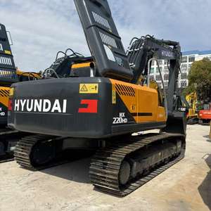Excavatrice sur chenilles hydraulique Hyundai 220HD d'occasion de 20 tonnes, modèle 2024, moteur Cummins, pompe hydraulique MOOG, excellent état, Corée - Product Image 2