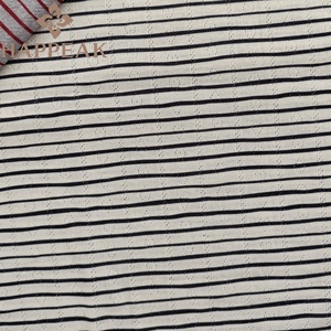 Tissu tricoté ajouré HAPPEAK <span class=keywords><strong>de</strong></span> haute qualité, 175 g/m², léger, imprimé rayé, pour vêtements <span class=keywords><strong>de</strong></span> détente <span class=keywords><strong>de</strong></span> boutique - Product Image 5
