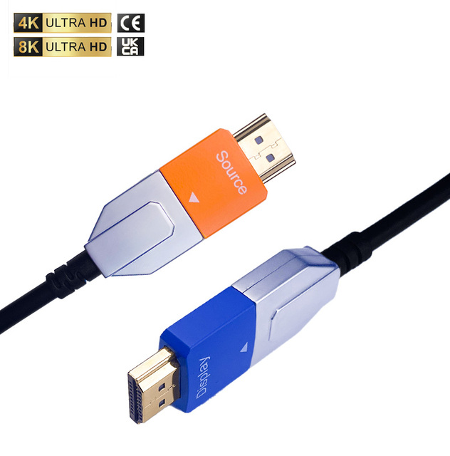 Top Seller 8k Fiber HDMI 100m 48Gbps Active Optic Fiber AOC ARC HDR Slim HDMI 8K60Hz 4K120Hz Cable for MultiMedia