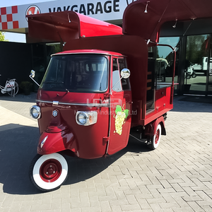 Chariot de nourriture mobile électrique personnalisé avec logo <span class=keywords><strong>Mini</strong></span> <span class=keywords><strong>Piaggio</strong></span> Ape pour hot-dogs, popcorn, glaces, cuisine mobile - Product Image 2