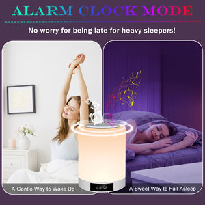 <span class=keywords><strong>Sveglia</strong></span> Intelligente con Altoparlante, Luce Notturna Multicolore a Ritmo di Musica, Lampada da Comodino con Atmosfera Arcobaleno - Product Image 6