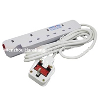 Kabel Ekstensi Colokan Lintas Batas Soket Colokan Afrika 3m Panel Kabel Patch Anti-jatuh untuk Penggunaan Rumah Tangga