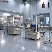 Machine de remplissage automatique de liquides à 4 buses, haute précision, à commande servo, pour conditionneur capillaire 750ml 1l et savon liquide