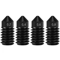 Nozel Hotend Printer 3D Bambu Lab A1/H2D/A1 Mini dengan Nozel 0.2 0.4 0.6 0.8mm Kondisi Baru Bambulab yang Ditingkatkan