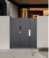 Portail battant en aluminium pour maisons, idéal pour les entrées principales, allées et murs de clôture, en métal industriel d'extérieur, au meilleur prix