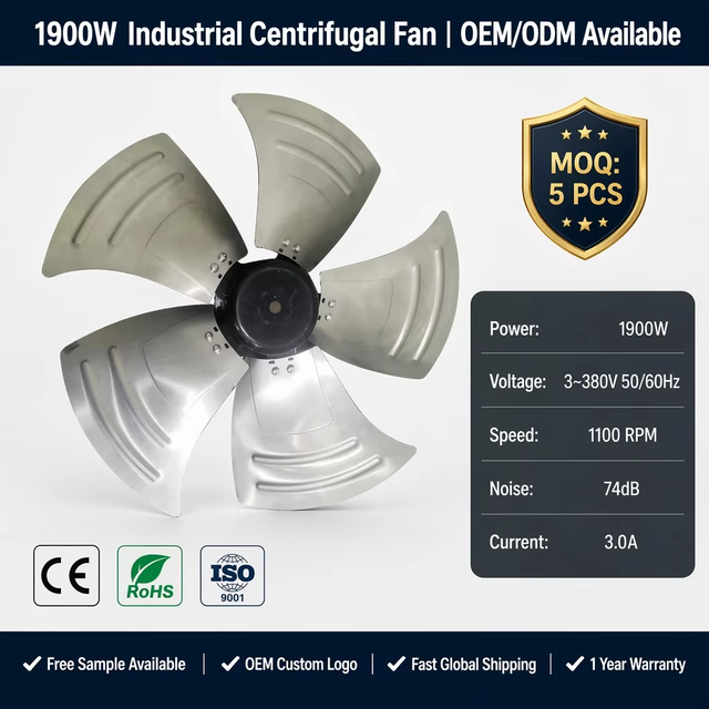 AFL A3P500-EC137-051 380V 50/60Hz Intelligent Variable Speed Ball Bearing Exhaust EC Axial Fan OEM/ODM
