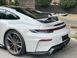 Pour <span class=keywords><strong>Porsche</strong></span> 992 992.2 Kit de carrosserie en fibre de carbone 992 mise à niveau GT3-style pare-chocs avant et arrière Spoilers et capot - Product Image 5