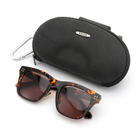 Personnalisé avec Logo Noir Nouvel Étui Eva à Fermeture Éclair Étui de Protection pour Lunettes de Soleil et Pochette pour Accessoires de Lunettes