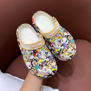 Zapatillas para mujer, Zapatillas de <span class=keywords><strong>casa</strong></span> con punta abierta de verano para interiores y exteriores para mujer, cómodas zapatillas transpirables extraíbles y lavables - Product Image 2