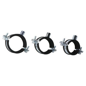 Colliers de serrage robustes pour tuyaux, populaires, renforcés, en acier zingué avec caoutchouc EPDM, systèmes d'measurement en pouces et métriques - Product Image 4