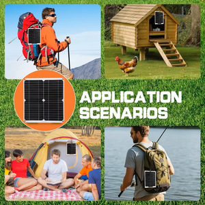 Panel solar monocristalino de 20W y 18V con doble USB para cargar teléfonos móviles en coches y barcos - Product Image 4