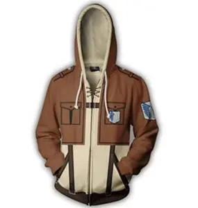 Coldke-Sudadera con capucha para hombre y mujer, chaqueta personalizada de Anime Attack On Titan, Shingeki, no Kyojin, Legión, disfraz de cosplay, sudaderas con cremallera