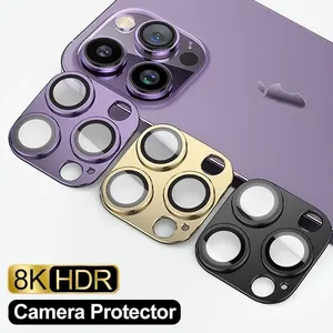 เกราะโลหะ2PCK สำหรับป้องกันเลนส์กล้อง, สำหรับ <span class=keywords><strong>iPhone</strong></span> 16 <span class=keywords><strong>Pro</strong></span> 17 13 <span class=keywords><strong>11</strong></span> 12 14 15 <span class=keywords><strong>PRO</strong></span> <span class=keywords><strong>MAX</strong></span> กระจกนิรภัยสำหรับป้องกันกล้อง <span class=keywords><strong>iPhone</strong></span> - Product Image 1