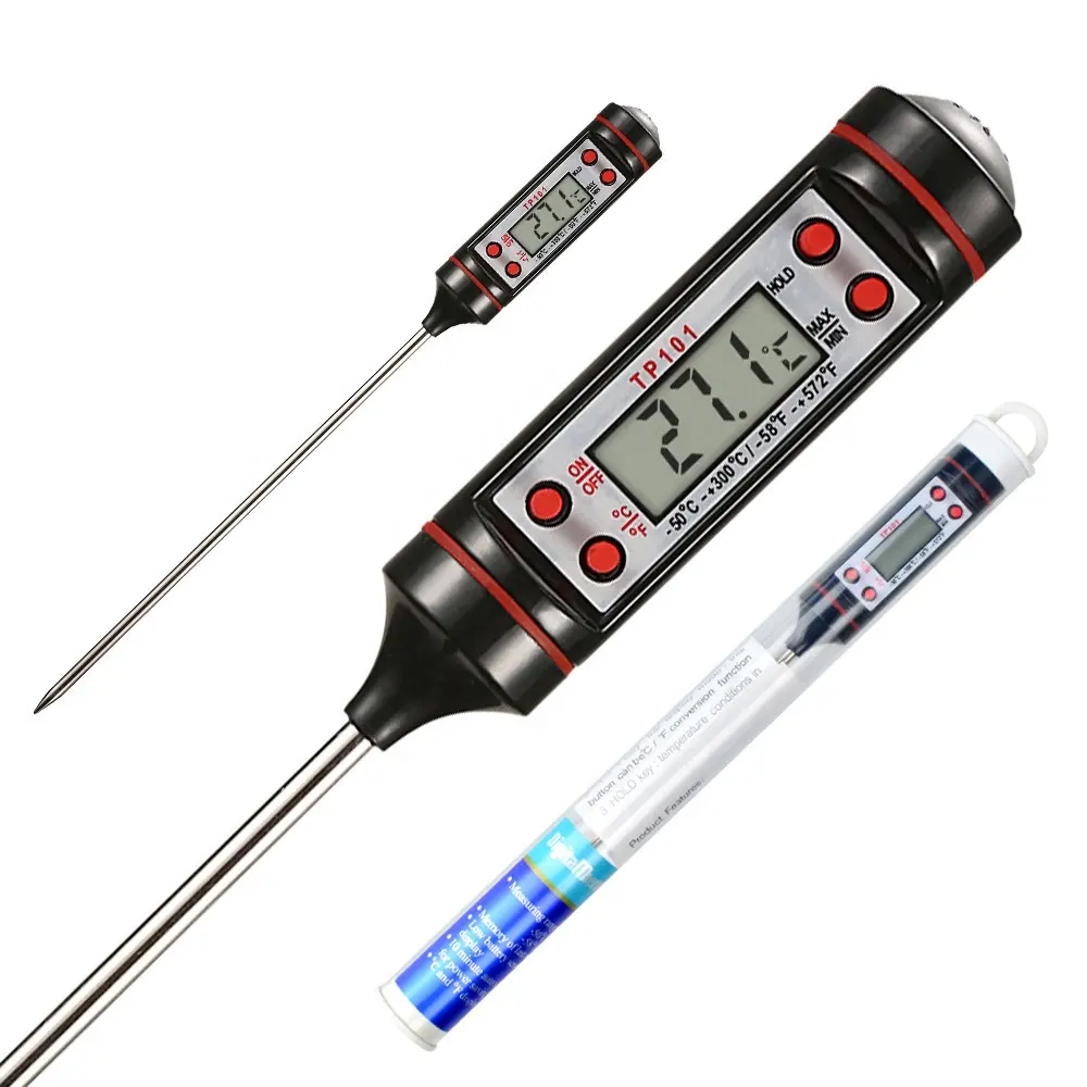 Hot Sale Portable Electronic Thermometer Digital Food Meat Oven Probe Kitchen Thermometer BBQ Household Thermometer