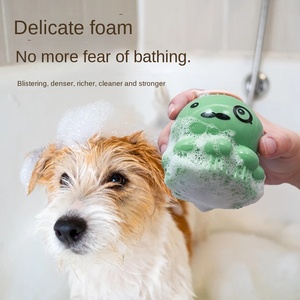 Cepillo de Baño de Silicona de Grado Alimenticio con Dispensador de Líquido Automático, Diseño de Pulpo Adorable, Masaje Suave, Depósito de Champú (500 ml) para Perros/Gatos - Product Image 2