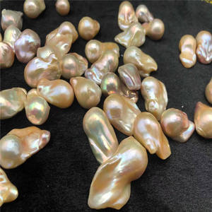 Bola de fuego Irregular de Color de gran tamaño, 8-18mm, agua dulce barroca nucleada, Perla suelta Natural de agua dulce auténtica - Product Image 4