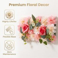 Fleurs pour arche de mariage 50 cm, centres de table en tissu de soie doux, arrangement floral réutilisable, décoration élégante pour centre de table