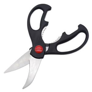 <b>Kitchen</b> <b>Scissors</b> Stainless Steel Straight Tip Black Multi Purpose For Home Use - Product Image 2