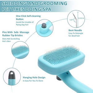 Cepillo Autolimpiante para Mascotas, Cepillo para Perros y Gatos, Venta al Por Mayor de Fábrica HOP, Color Personalizado - Product Image 1