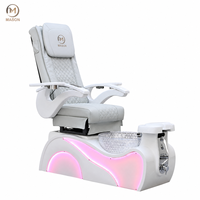 Fauteuil de pédicure électrique en plastique renforcé de fibre de verre, pour salon de manucure, salon de beauté, spa pour les pieds, massage, canapé-lit inclinable réglable