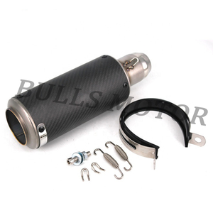 universal de fibra de carbono de escape de <span class=keywords><strong>la</strong></span> motocicleta de carreras/bicicleta <span class=keywords><strong>Z1000</strong></span>... MT/07 Ninja650 silenciador - Product Image 1