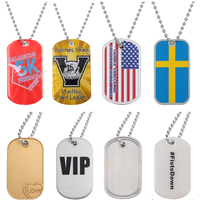 Logo personnalisé Dog Tag Challenge Coins 3D Zinc Alloy Brass Bottle Opener Metal Enamel Custom Dog Tag Necklace Customize