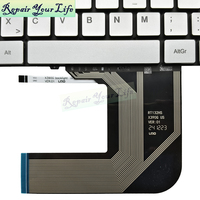 Clavier d'ordinateur portable rétroéclairé espagnol SP pour BMAX MaxBook Y13 MB30010010 XK-HS205 RT132HS X390G, claviers de remplacement argentés, neuf