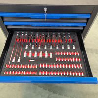 Vente flash : Ensemble d'outils de réparation automobile 424 pièces, chariot à outils à 7 tiroirs avec coussin silencieux, roulettes de 5 pouces, capacité de charge de 400 kg, MOQ 1 pièce
