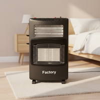 Chauffage mobile infrarouge au gaz, directement de l'usine, avec ODS et dispositif de sécurité anti-basculement pour un chauffage rapide en hiver dans les chambres