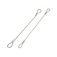 Pince de câble bidirectionnelle d'acier inoxydable de fil d'acier inoxydable avec la pince réglable de câble de boucle pour la pince de câble de montage de plafond