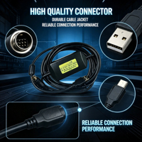 Cable de Programación PLC DC USB SC09-FX+ al por Mayor, Serie Mitsubishi FX, Comunicación Industrial, Especificaciones Personalizadas