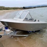 KMB Exquisite Aluminium Aluminium électrique bateau de pêche à passagers 4 places jet d'eau entraînement pour bateau
