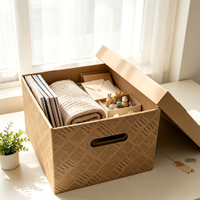 Boîtes d'emballage en carton ondulé personnalisées avec logo, boîtes de rangement pour archives, boîtes d'emballage en carton avec couvercle pour usage domestique