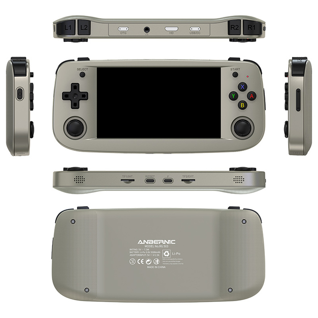 Promotion RG503 Handheld Gaming Player Portable 4.95 Inch Retro Arcade Game Console