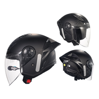 LS2 OF616 Dual pour Bluetooth Casque de moto pour hommes femmes toutes saisons ABS pour vélo électrique Scooter Nouveau Half Three-Quarter
