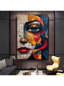 אמנות קיר מודרנית לעיצוב הבית, ציור שמן אבסטרקטי על קנבס, ציור בעבודת יד - Product Image 5