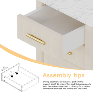 2025 New Design Modern Furniture Nightstands <b>Storage</b> for Bedroom <b>Bedside</b> Marble Villa Decoration Table Lamp New Arrivals Home - Product Image 3