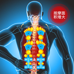 Coussin de massage K25 édition classique, vibration, pétrissage, massage du dos, du cou, de la taille et des jambes, utilisation domestique, à brancher, en cuir PU - Product Image 2