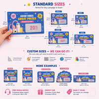Cartes de visite personnalisées avec design gratuit, certifiées ISO9001, impression numérique, cartes promotionnelles à gratter, cartes de remerciement, données variables sécurisées