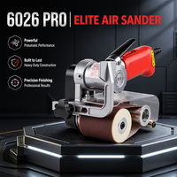 Ponceuse à bande pneumatique durable 7000 tr/min, outil de ponçage à air professionnel pour le bricolage, tambour extensible 60 mm, pour le polissage du bois et des meubles